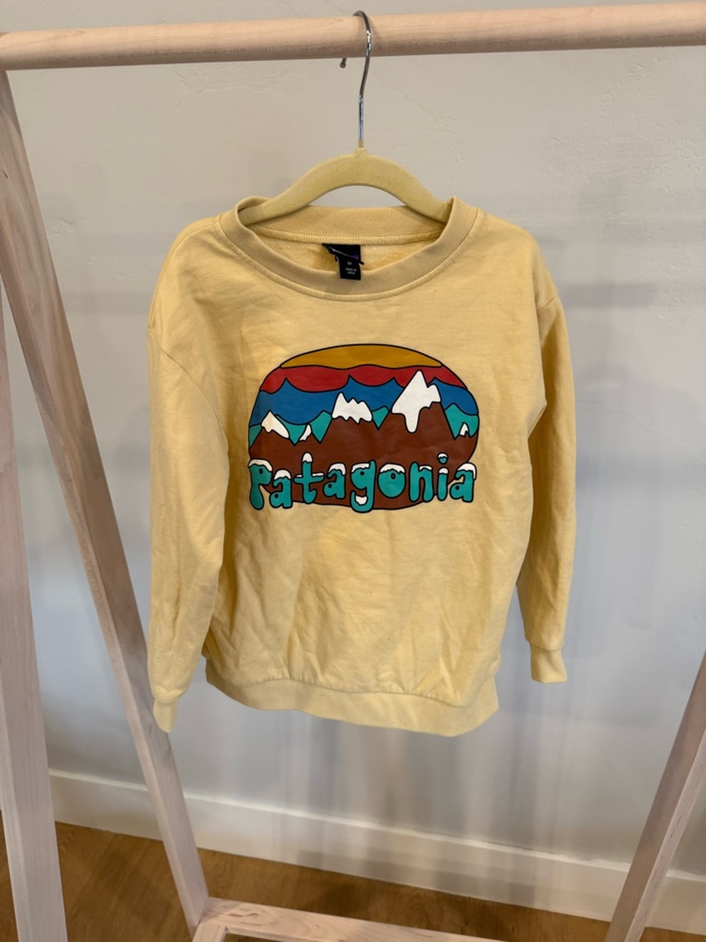 Patagonia Cream Graphic Crewneck Sweatshirt